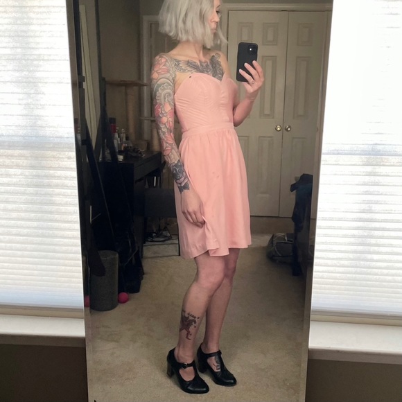 Guess Pink Strapless Dress - Picture 2 of 6